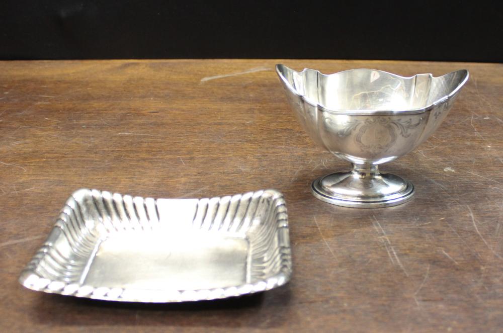 TWO STERLING SILVER HOLLOWWARE
