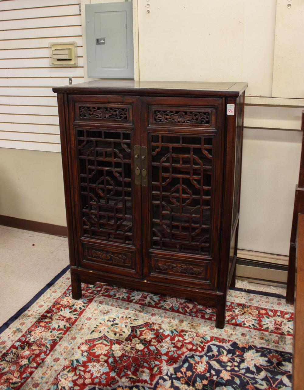 CHINESE MING STYLE FRETWORK CABINETCHINESE 34054e