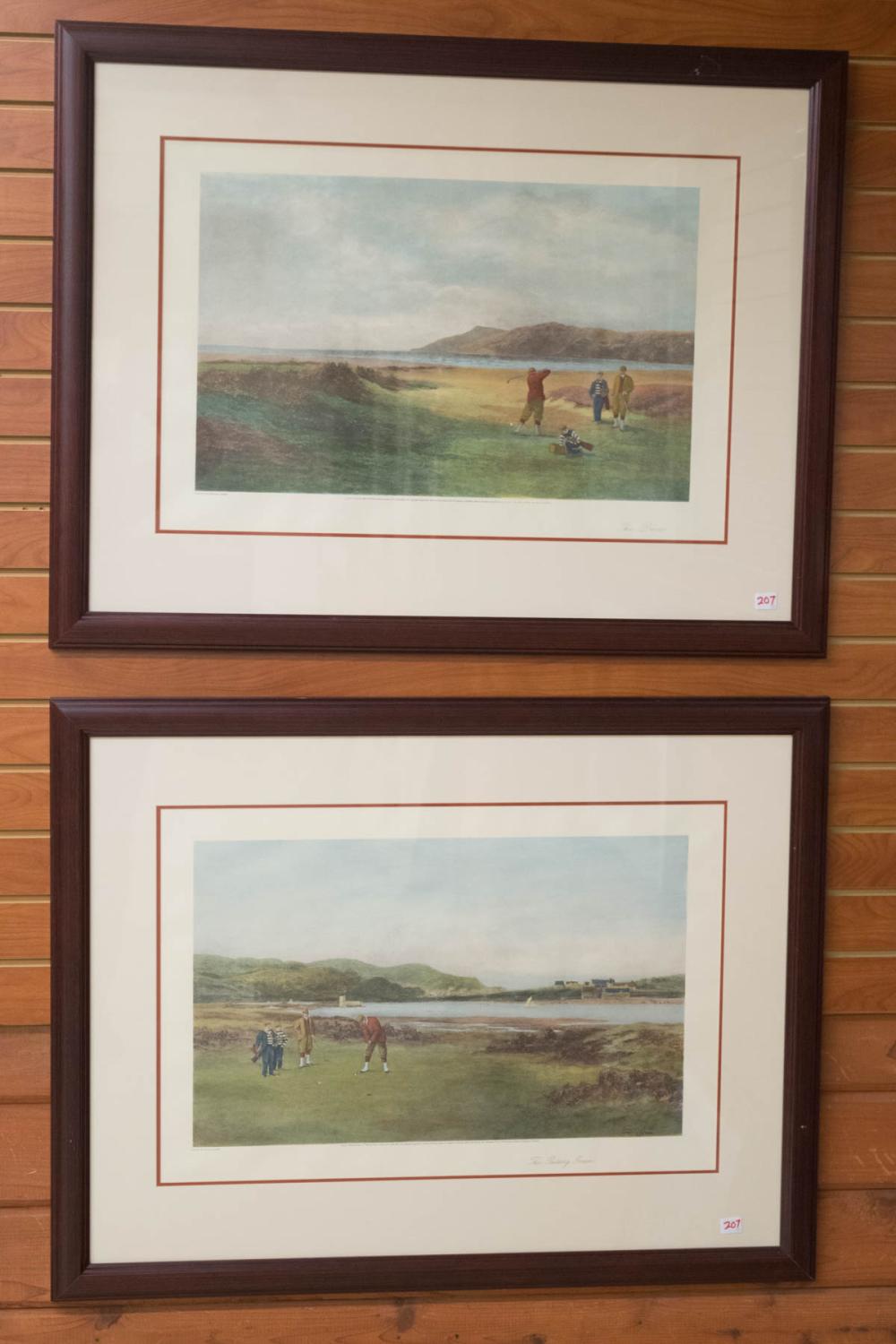 TWO GOLF PRINTS AFTER DOUGLAS ADAMSTWO