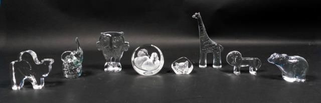 LOT OF ASSORTED GLASS ANIMALSLot 34060e