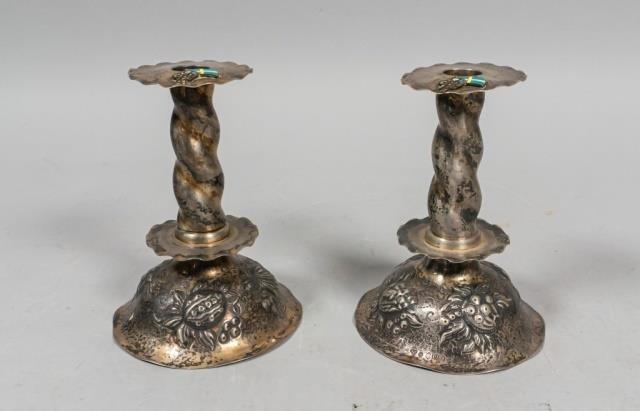 PAIR OF WEIGHTED SWEDISH SILVER 340656