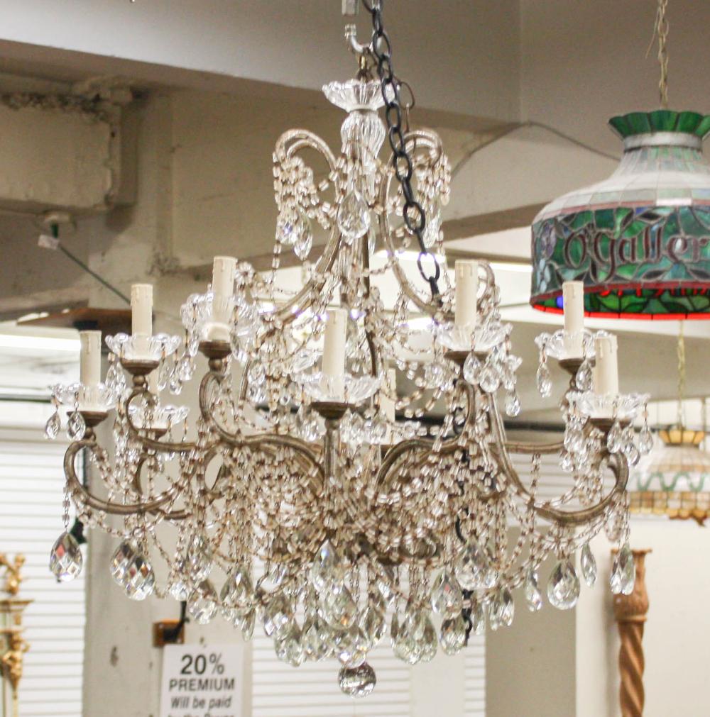 FRENCH STYLE TWELVE-LIGHT CHANDELIERFRENCH