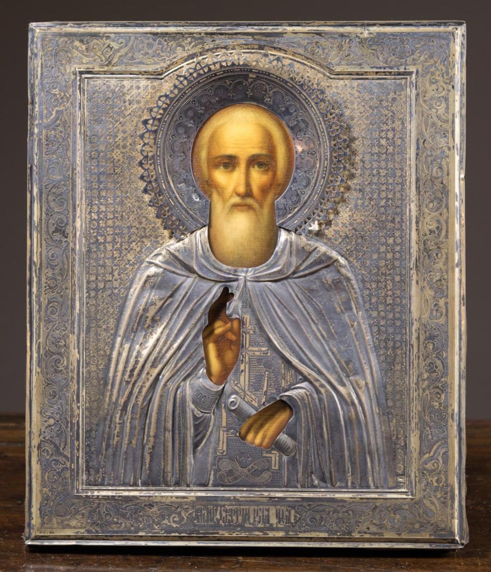 RUSSIAN ICON ST SERGEY OF RADONEZHRUSSIAN 3406e5