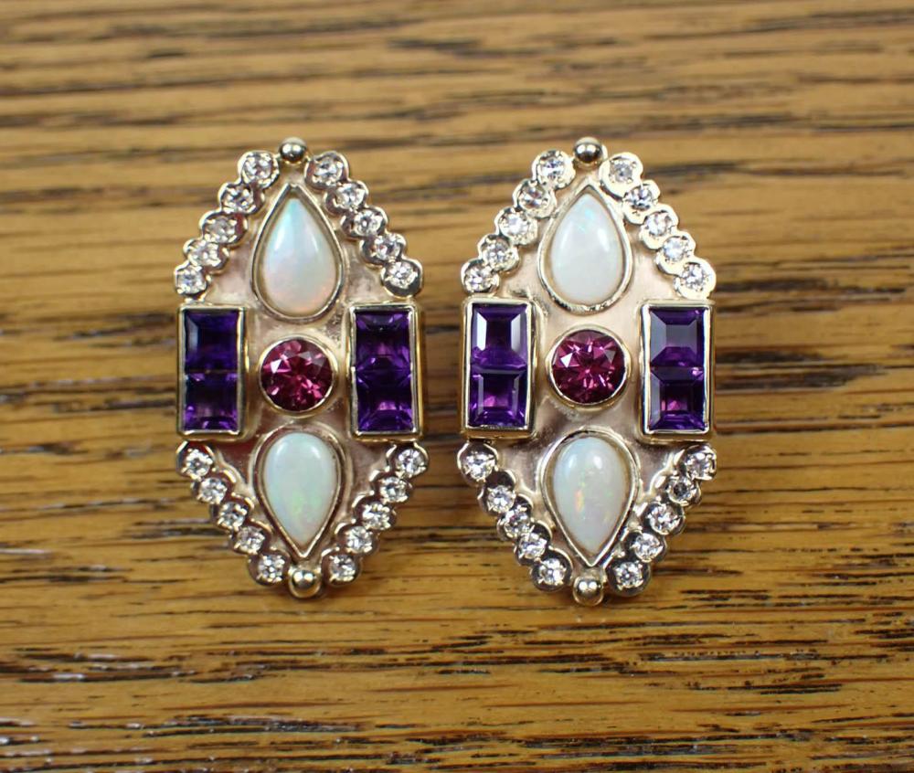 OPAL, TOURMALINE, AMETHYST AND