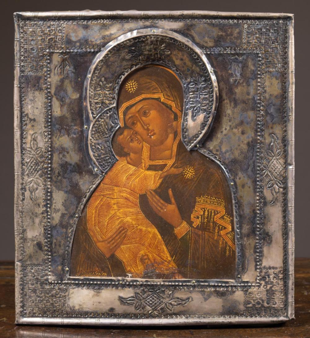 RUSSIAN ICON OUR LADY OF VLADIMIRRUSSIAN 34074c