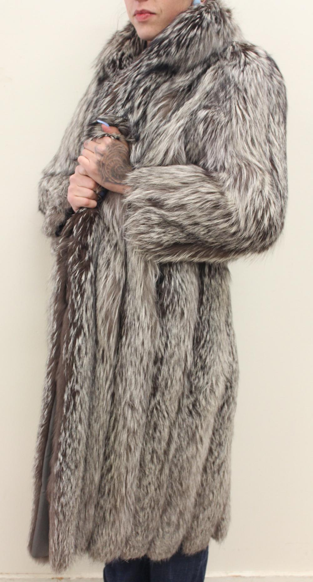 LADYS FULL LENGTH FOX FUR COATLADYS