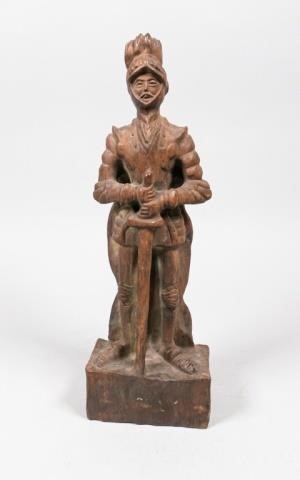 CARVED WOOD SAMURAI SOLDIERCarved 340813