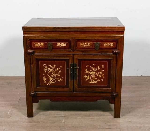 CARVED CHINESE CHEST WITH INLAYCarved 340831