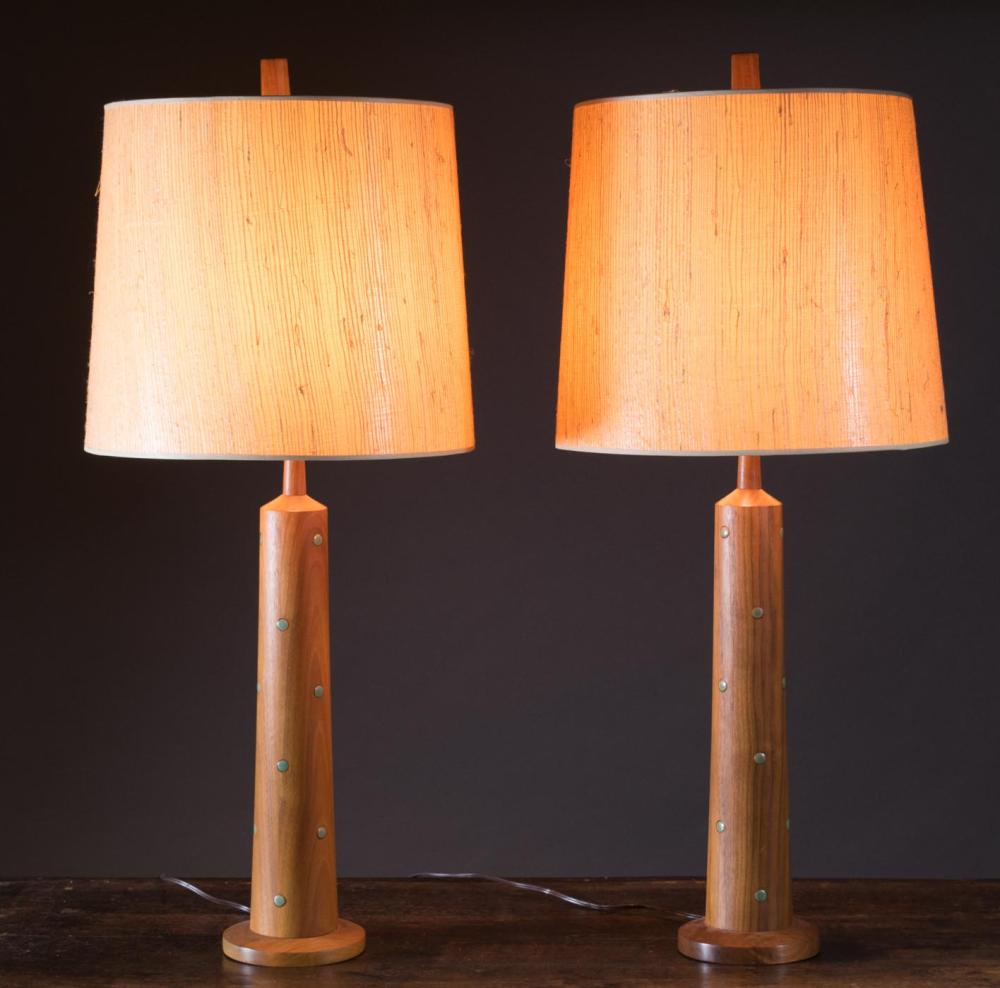 PAIR OF MID-CENTURY MODERN WALNUT