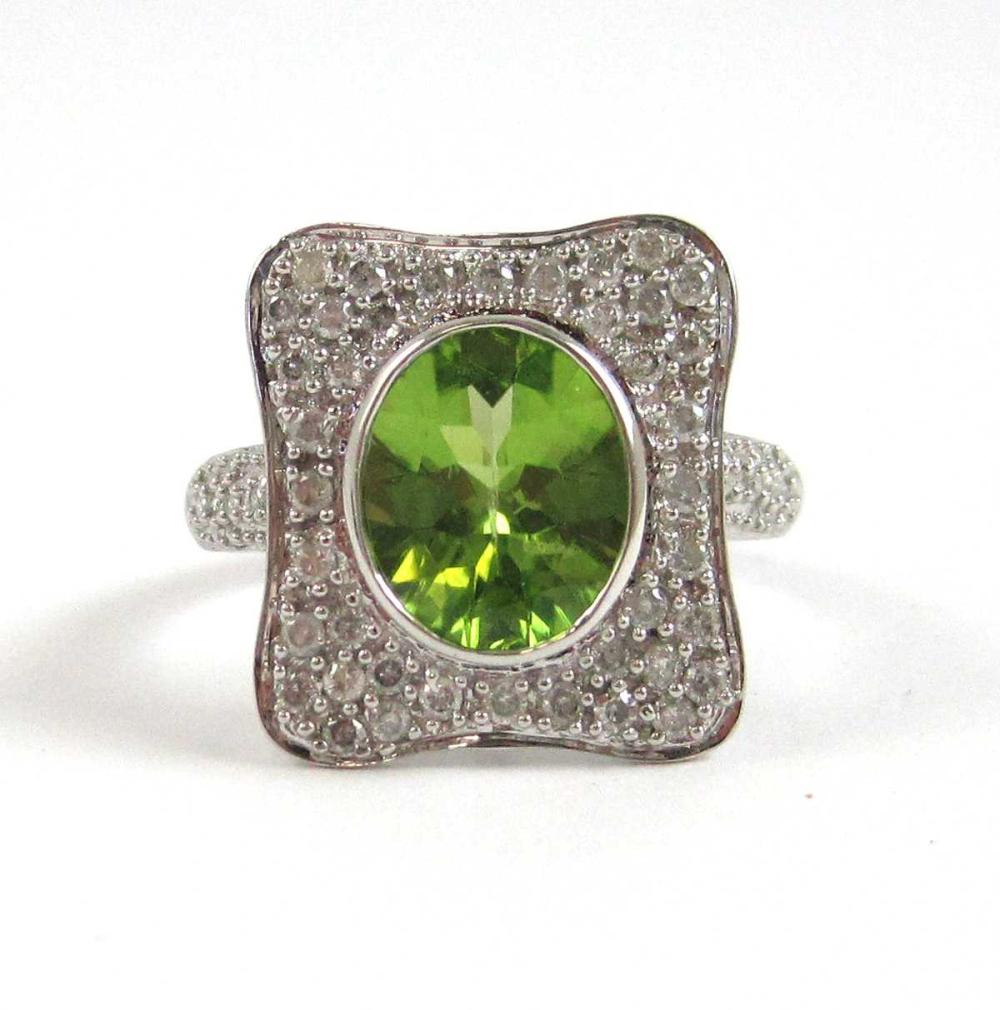 PERIDOT DIAMOND AND FOURTEEN KARAT 33e157