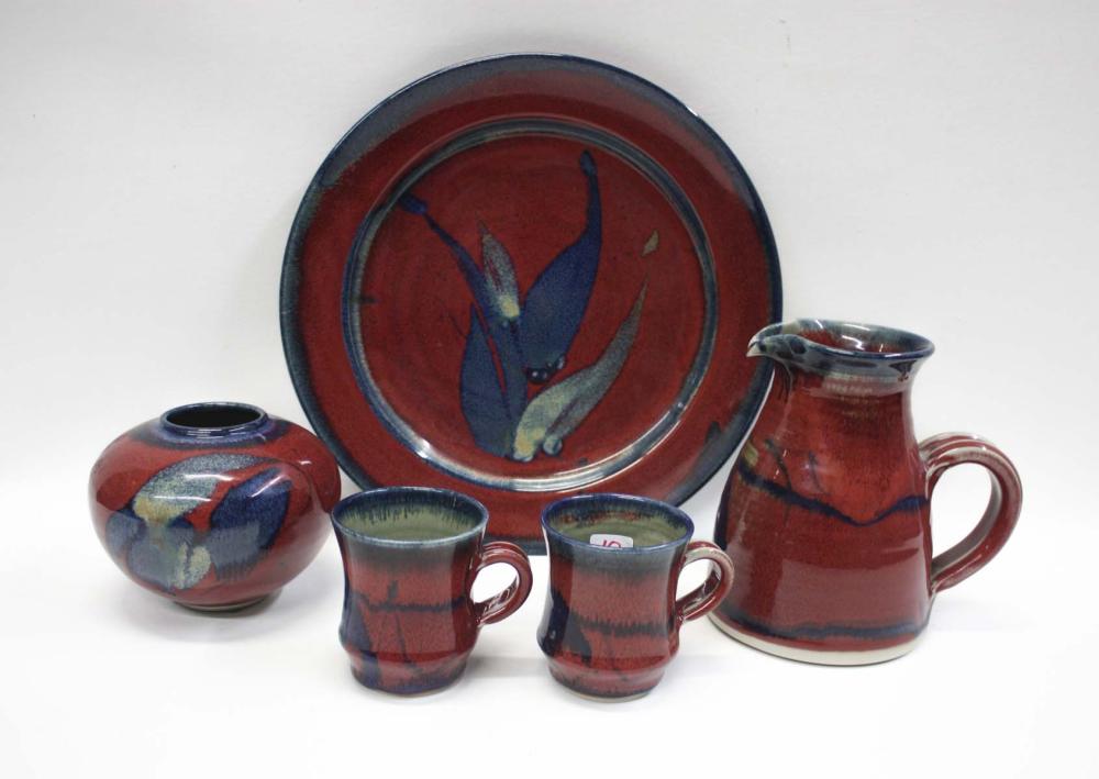 FIVE JOHN EAGLE STUDIO ART POTTERY 33e172