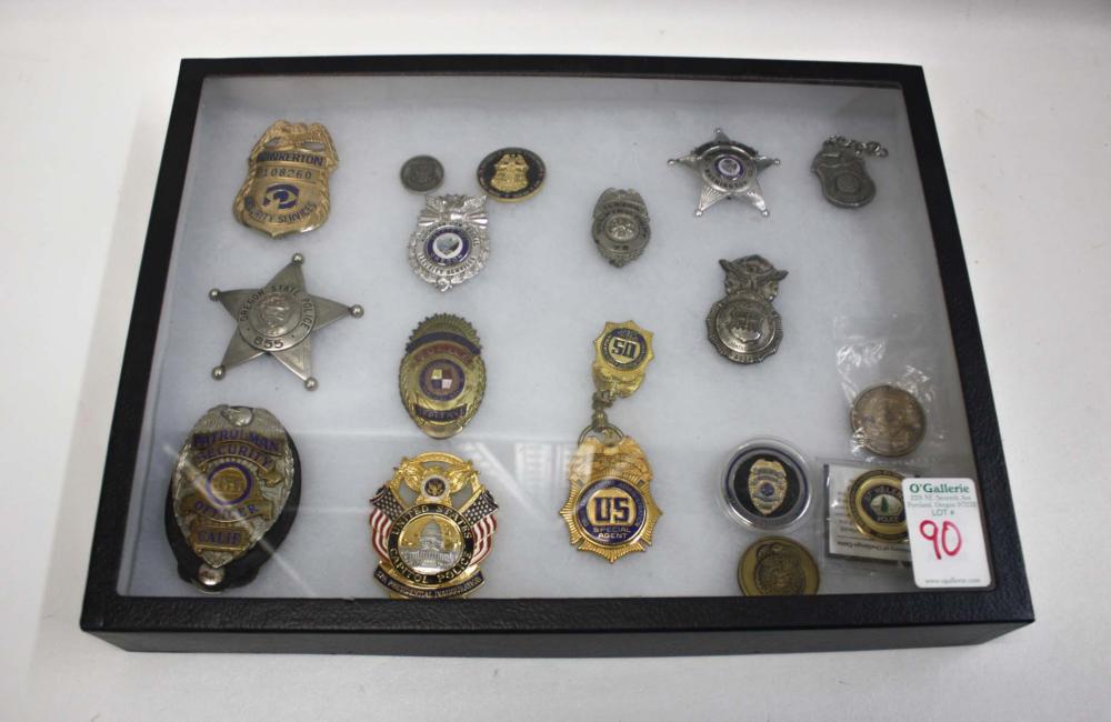 COLLECTION OF BADGES INCLUDING