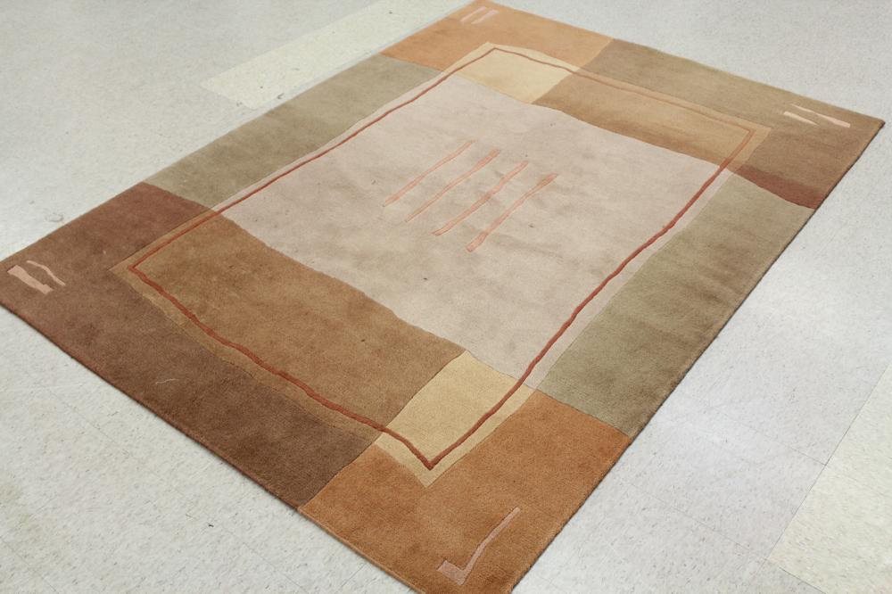 HAND KNOTTED NEPALI RUG PLAIN 33e219