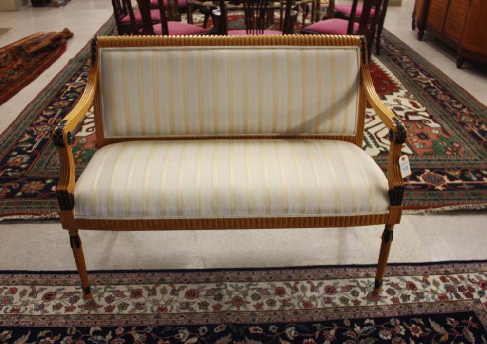 LOUIS XVI STYLE SETTEE, COUNCILL