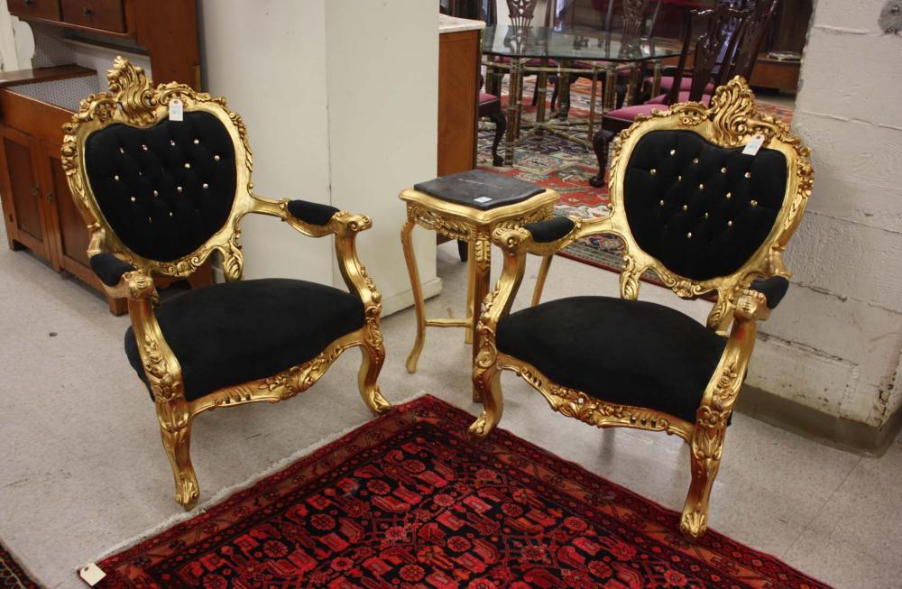 LOUIS XV STYLE GILTWOOD FAUTEUIL 33e27f