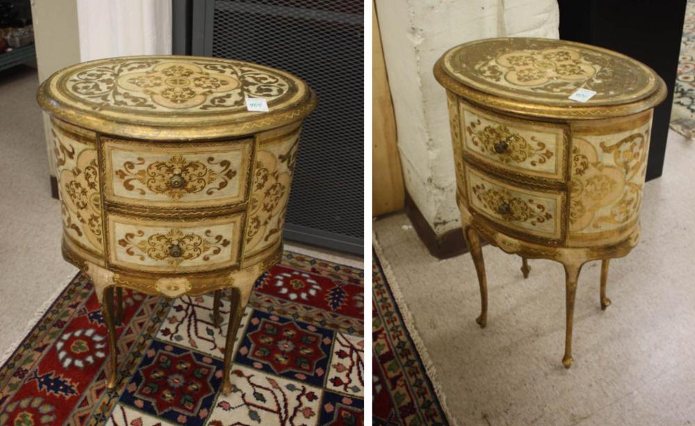 PAIR OF LOUIS XV STYLE PARCEL-GILT