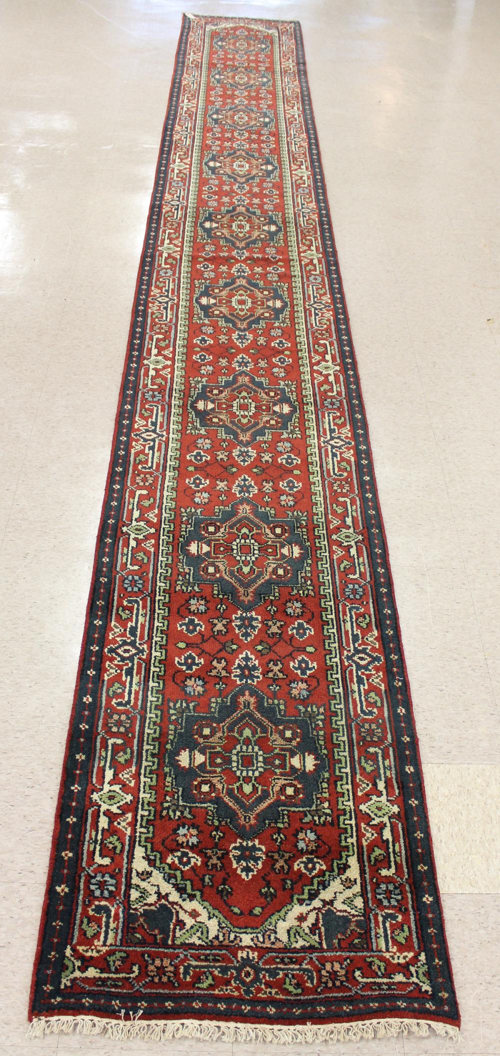 HAND KNOTTED ORIENTAL LONG RUG,