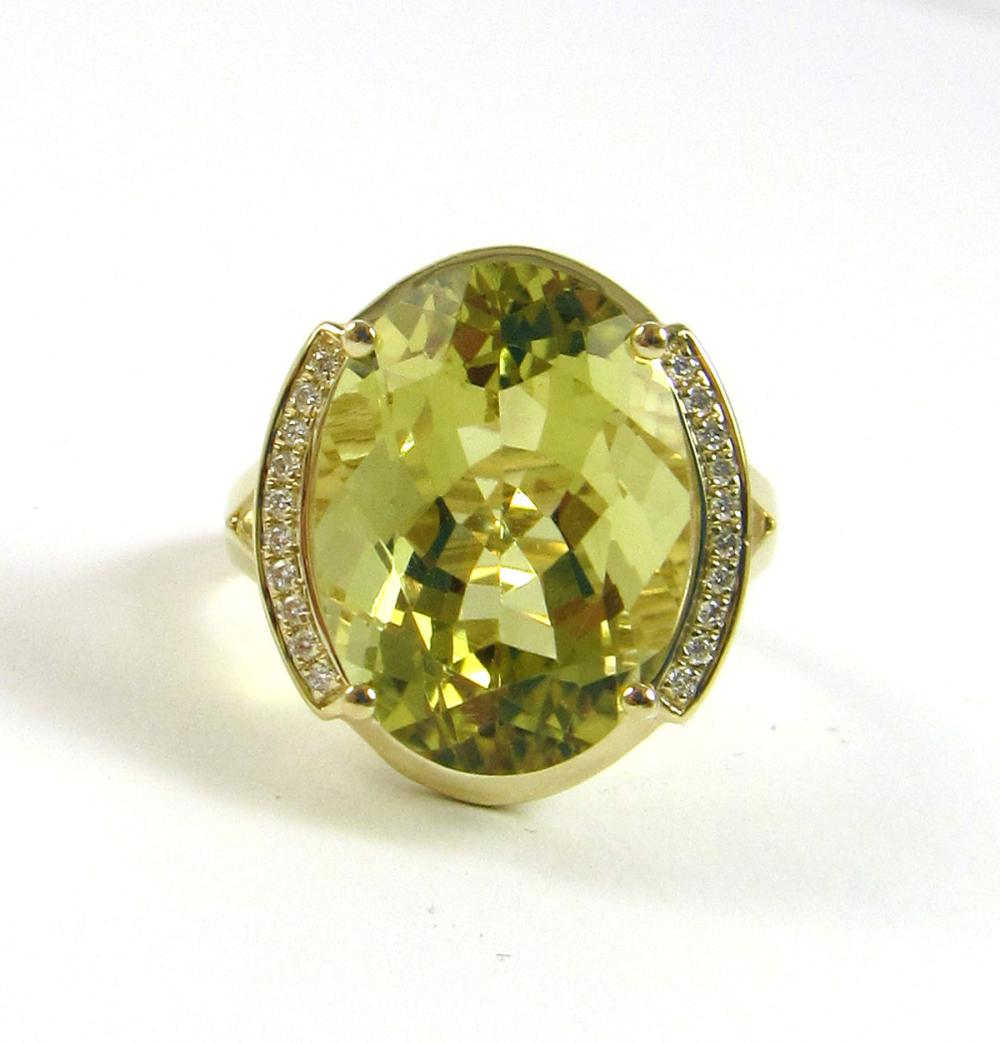 LEMON CITRINE DIAMOND AND FOURTEEN 33e34b