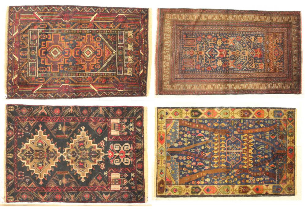FOUR HAND KNOTTED BELOUCI TRIBAL 33e392