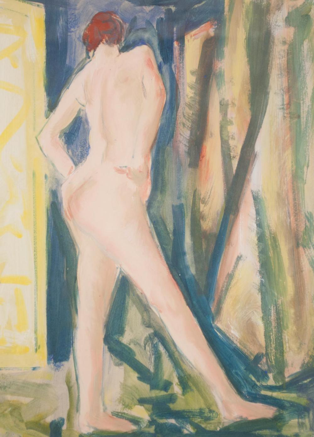 ALFRED HENRY MAURER GOUACHE ON