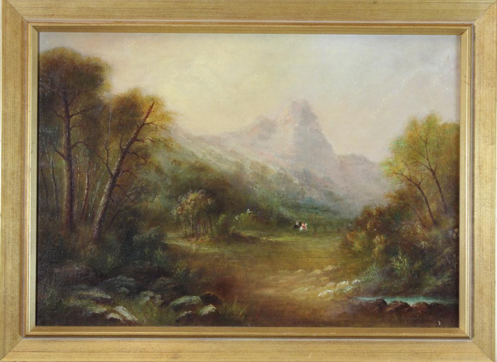 BRITISH SCHOOL OIL ON CANVAS LAID 33e3be