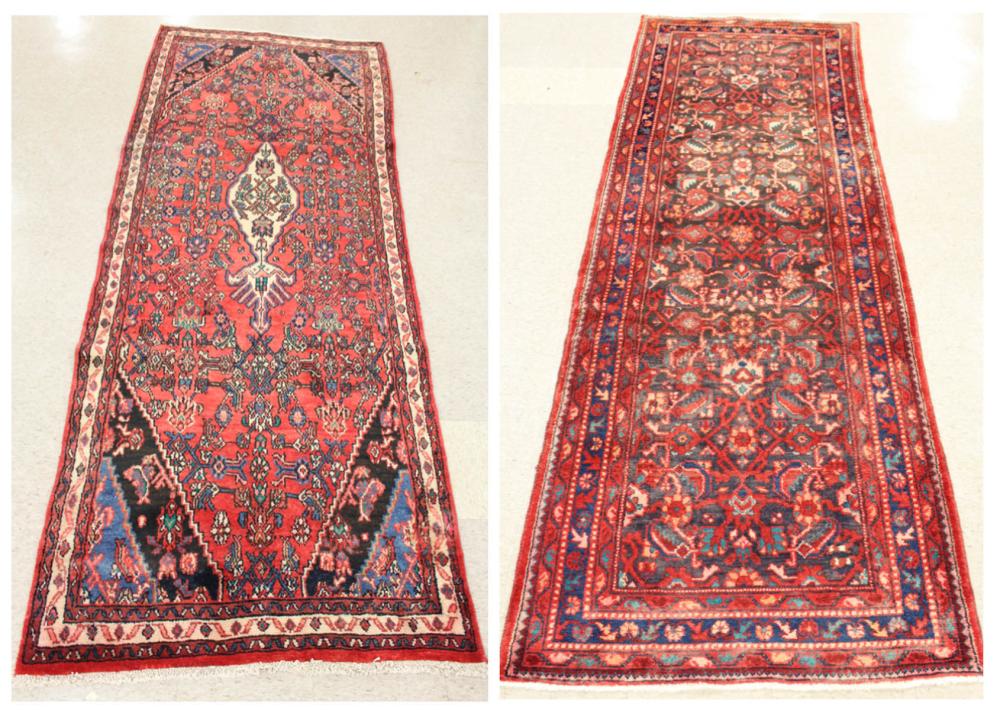 TWO HAND KNOTTED PERSIAN AREA RUGS  33e3db