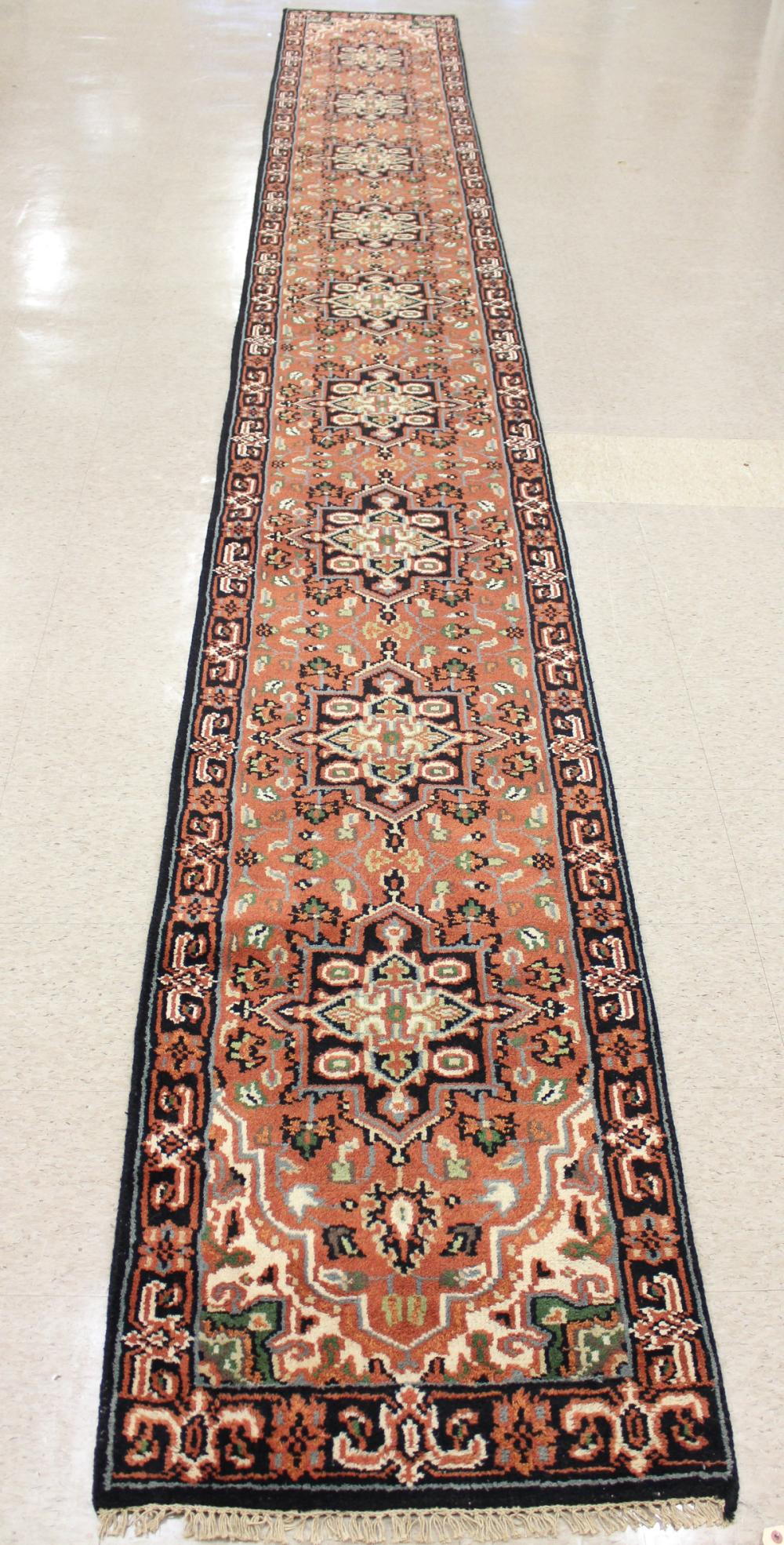 HAND KNOTTED ORIENTAL LONG RUG  33e3fe