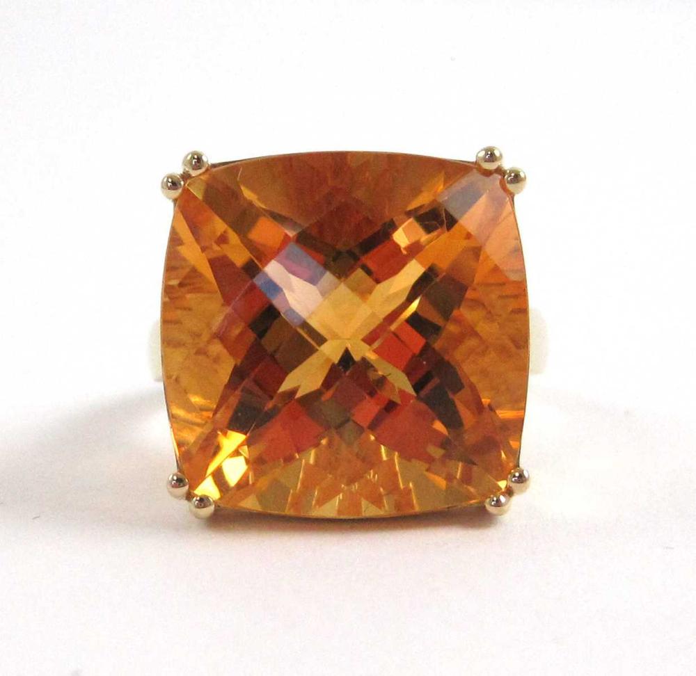 CITRINE AND FOURTEEN KARAT GOLD 33e432