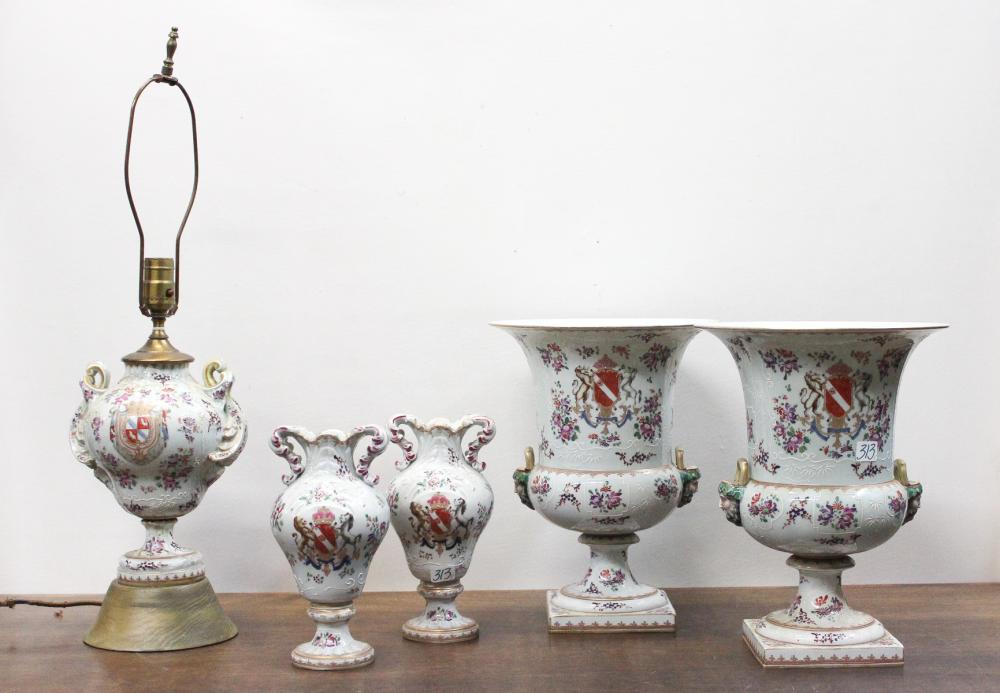 FIVE SAMSON ARMORIAL PORCELAIN 33e435