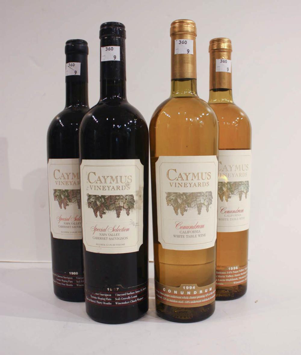 NINE BOTTLES CAYMUS VINEYARDS VINTAGE