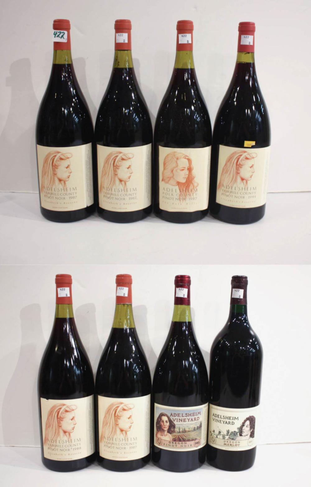 EIGHT MAGNUM BOTTLES OF VINTAGE 33e49b