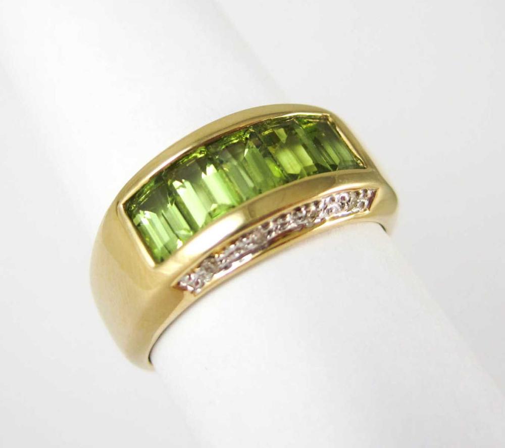 PERIDOT DIAMOND AND FOURTEEN KARAT 33e4e6