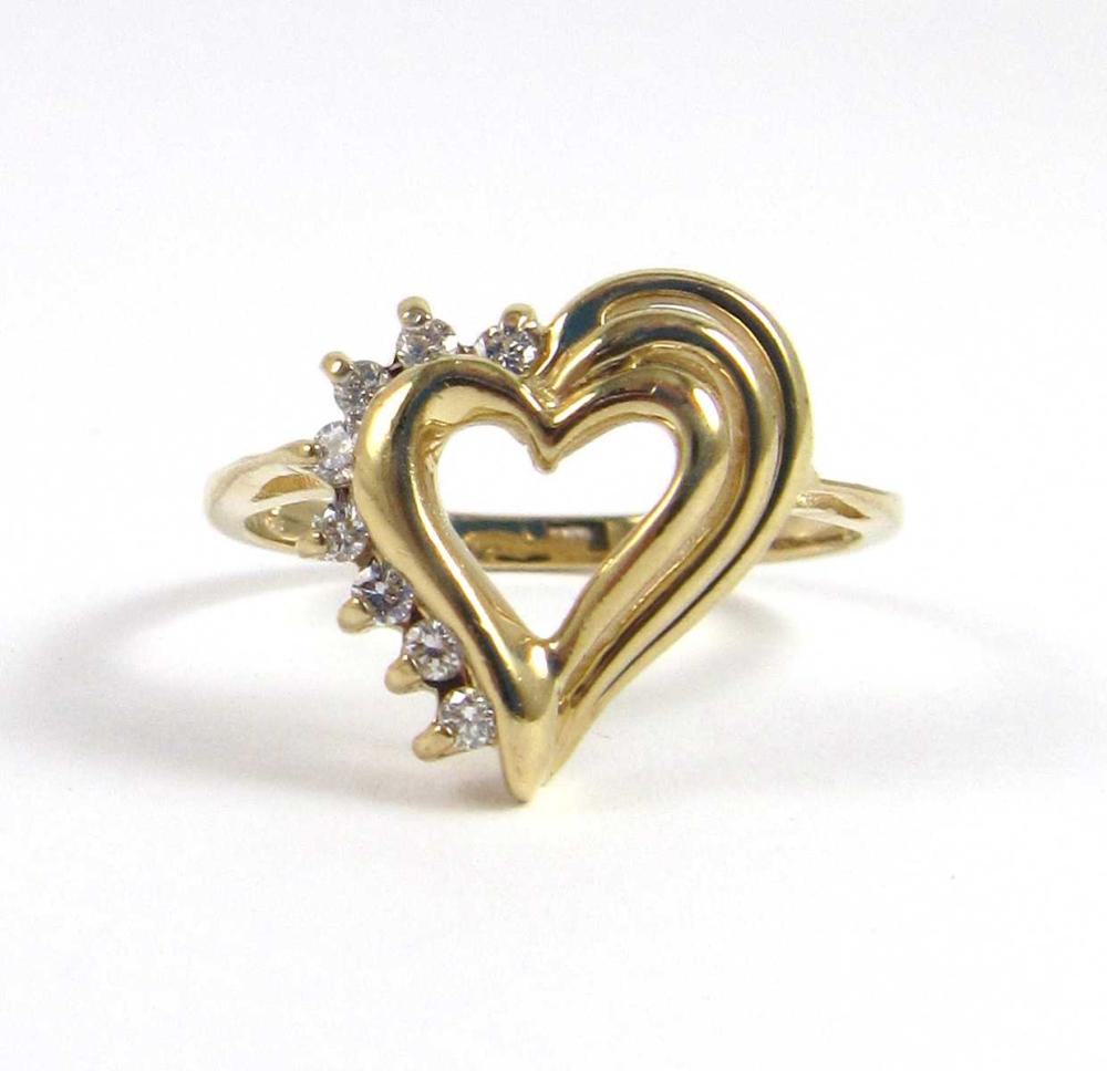 DIAMOND HEART RINGDIAMOND HEART 33e538