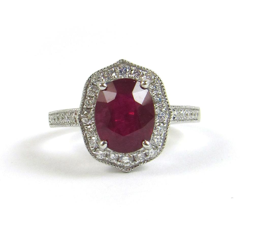 RUBY AND DIAMONDS RINGRUBY AND