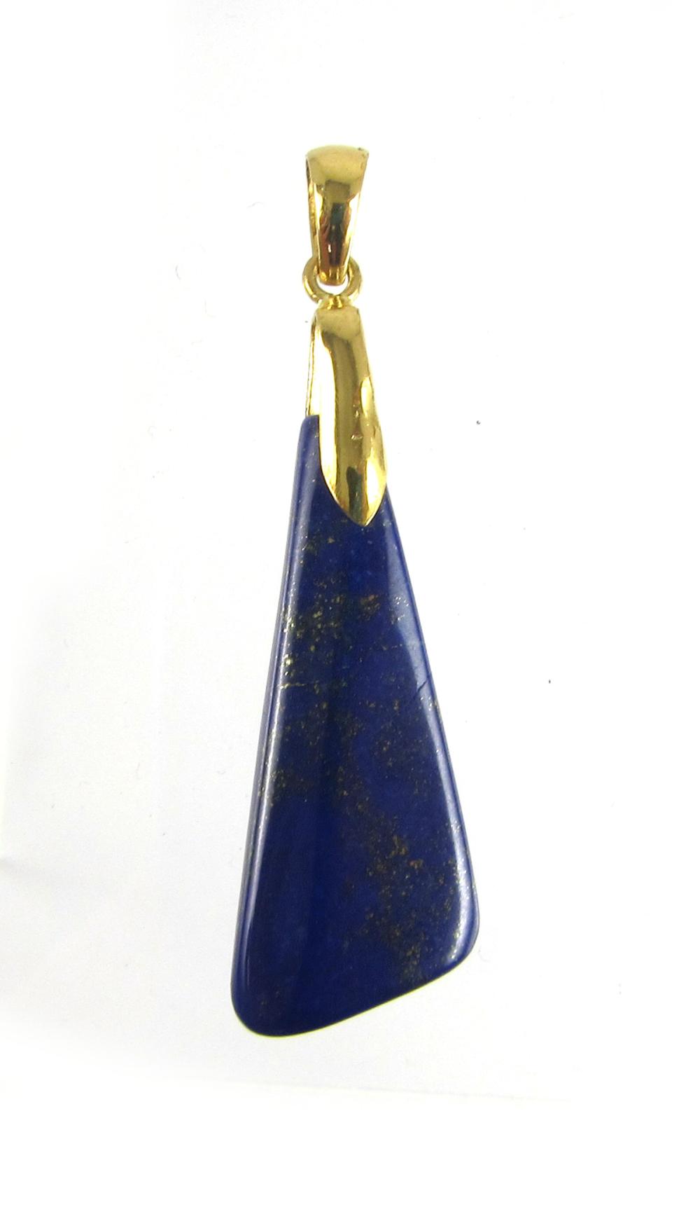 BLUE LAPIS LAZULI SOLITAIRE PENDANTBLUE 33e559