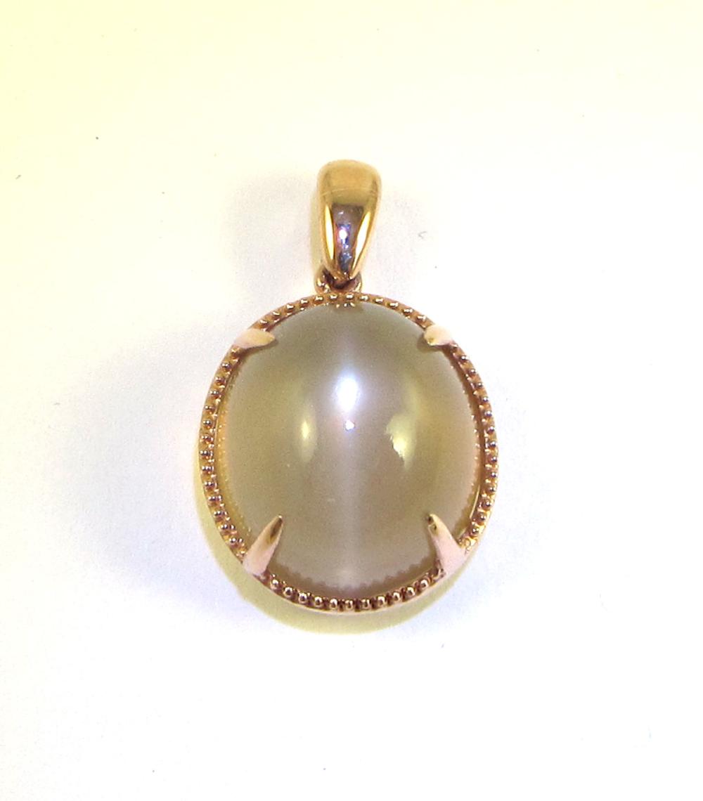 MOONSTONE SOLITAIRE PENDANTMOONSTONE 33e55a