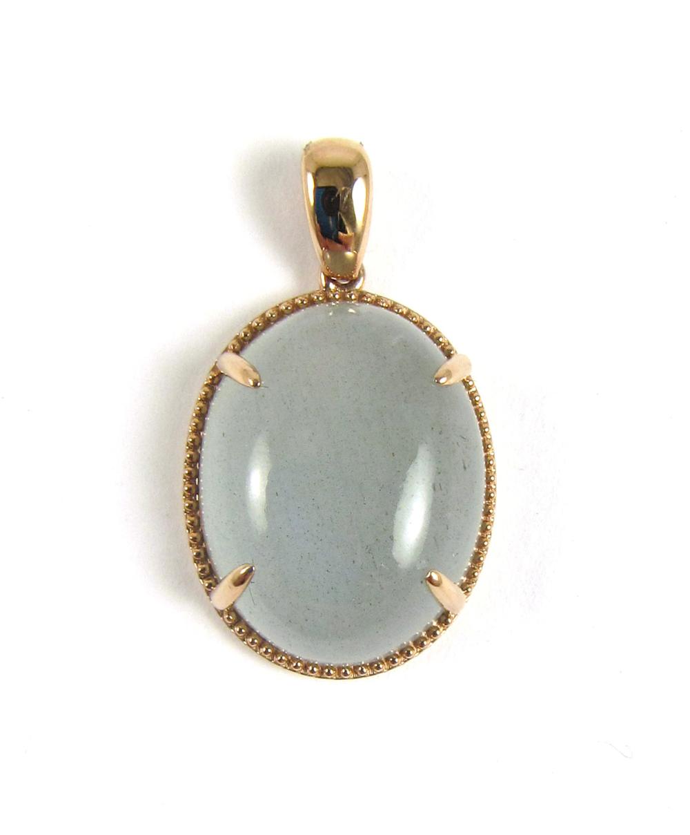 AQUAMARINE SOLITAIRE PENDANTAQUAMARINE 33e55c