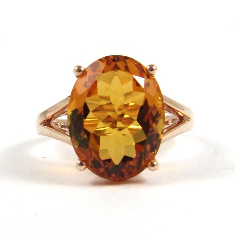 ORANGE CITRINE SOLITAIRE RINGORANGE 33e574