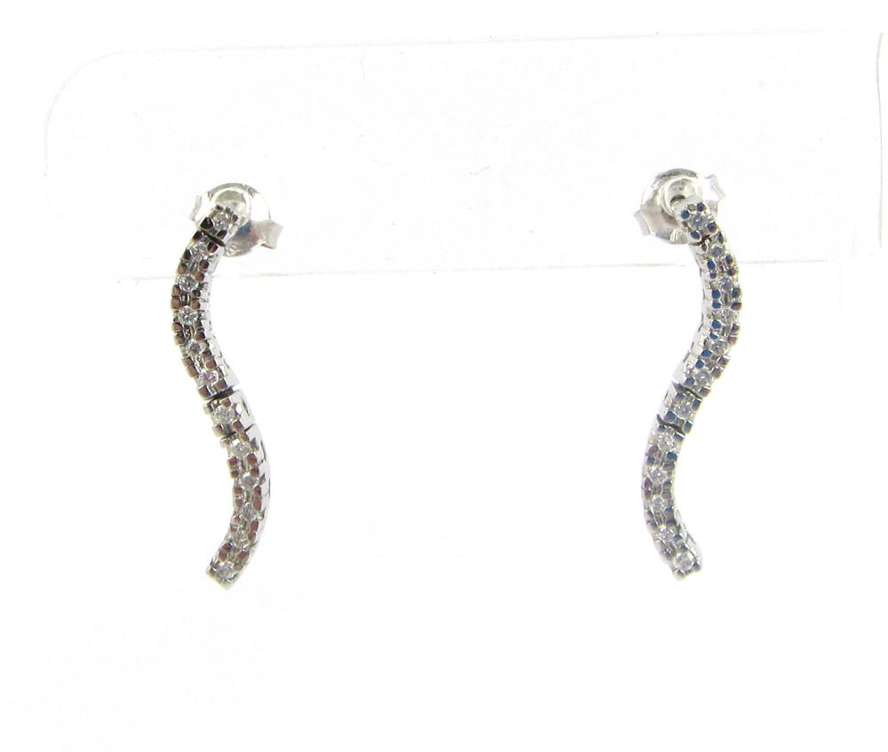 PAIR OF DIAMOND SERPENTINE LINE