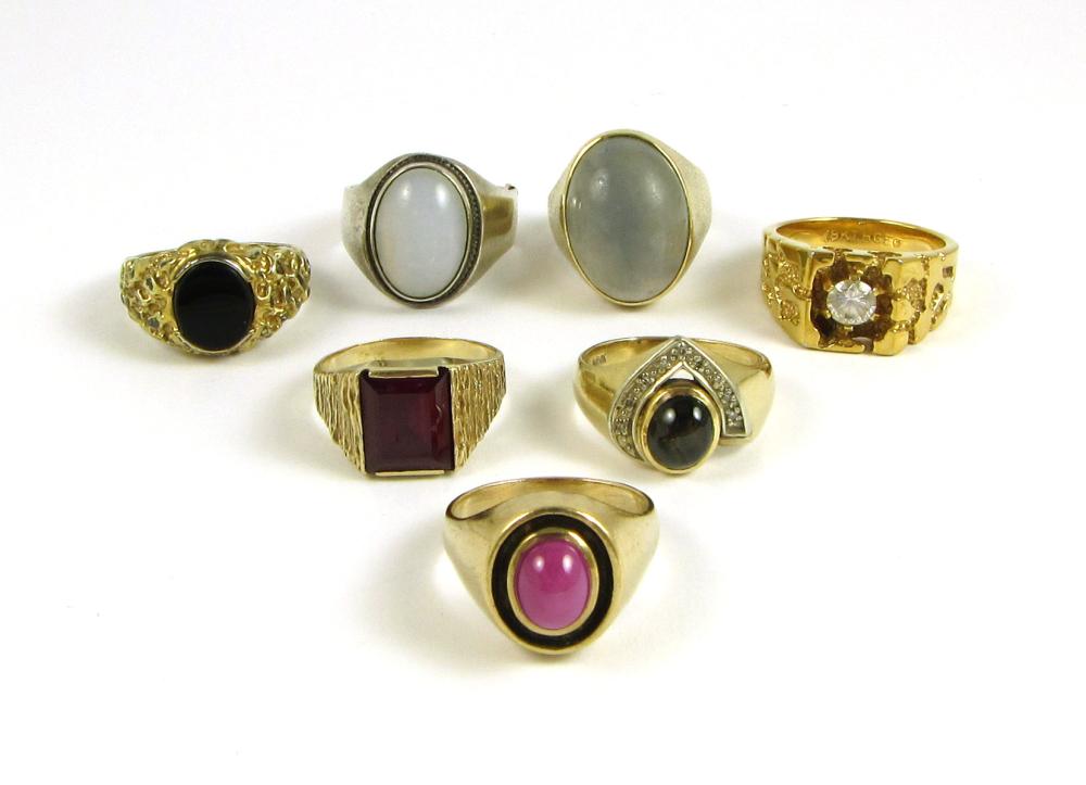 SEVEN MENS RINGSSEVEN MENS RINGS: