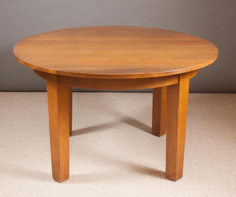 L J G STICKLEY ROUND OAK DINING 33e5e2