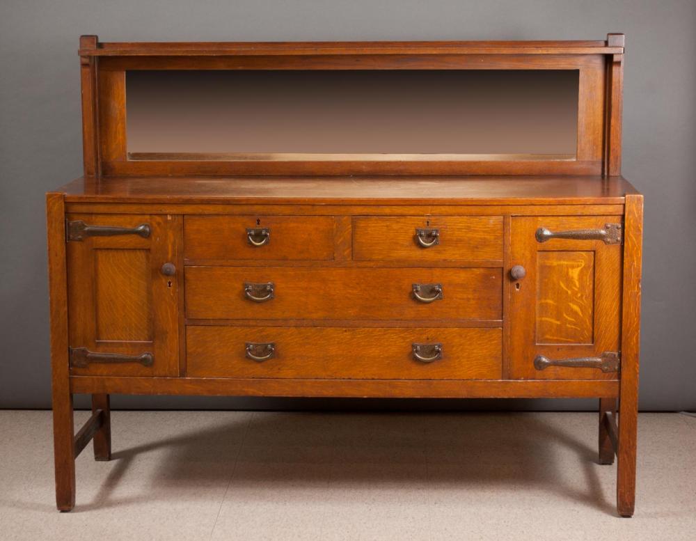 STICKLEY BROTHERS CRAFTSMAN OAK SIDEBOARD