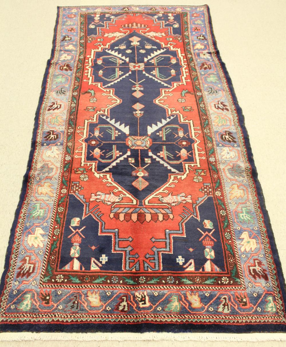 HAND KNOTTED PERSIAN TRIBAL RUG,