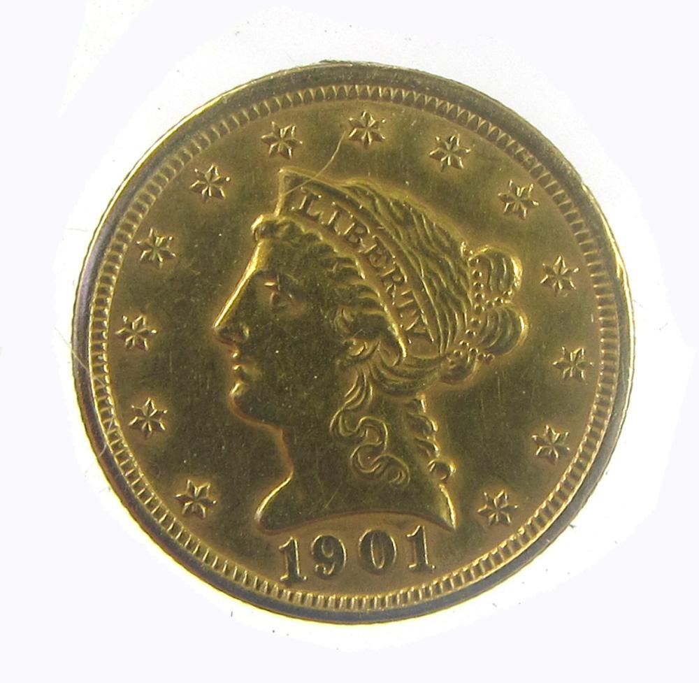 U.S. $2-1/2 GOLD COIN, LIBERTY