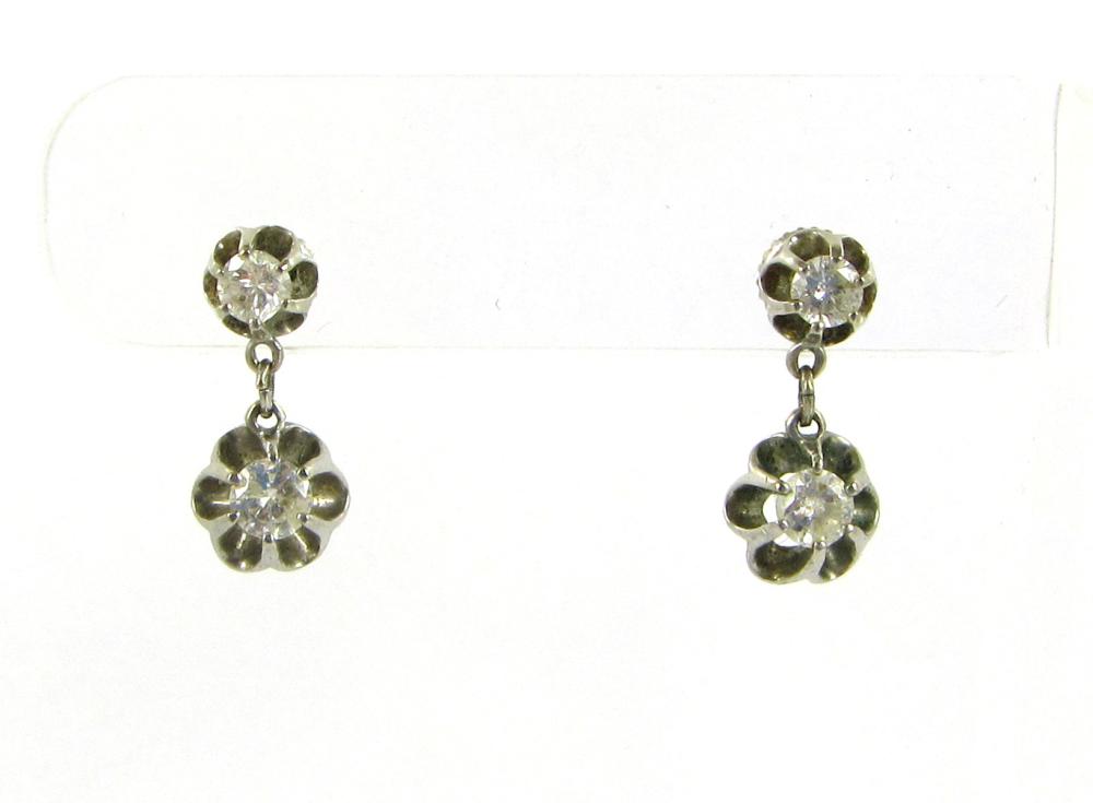 PAIR OF DIAMOND AND FOURTEEN KARAT 33e6d6