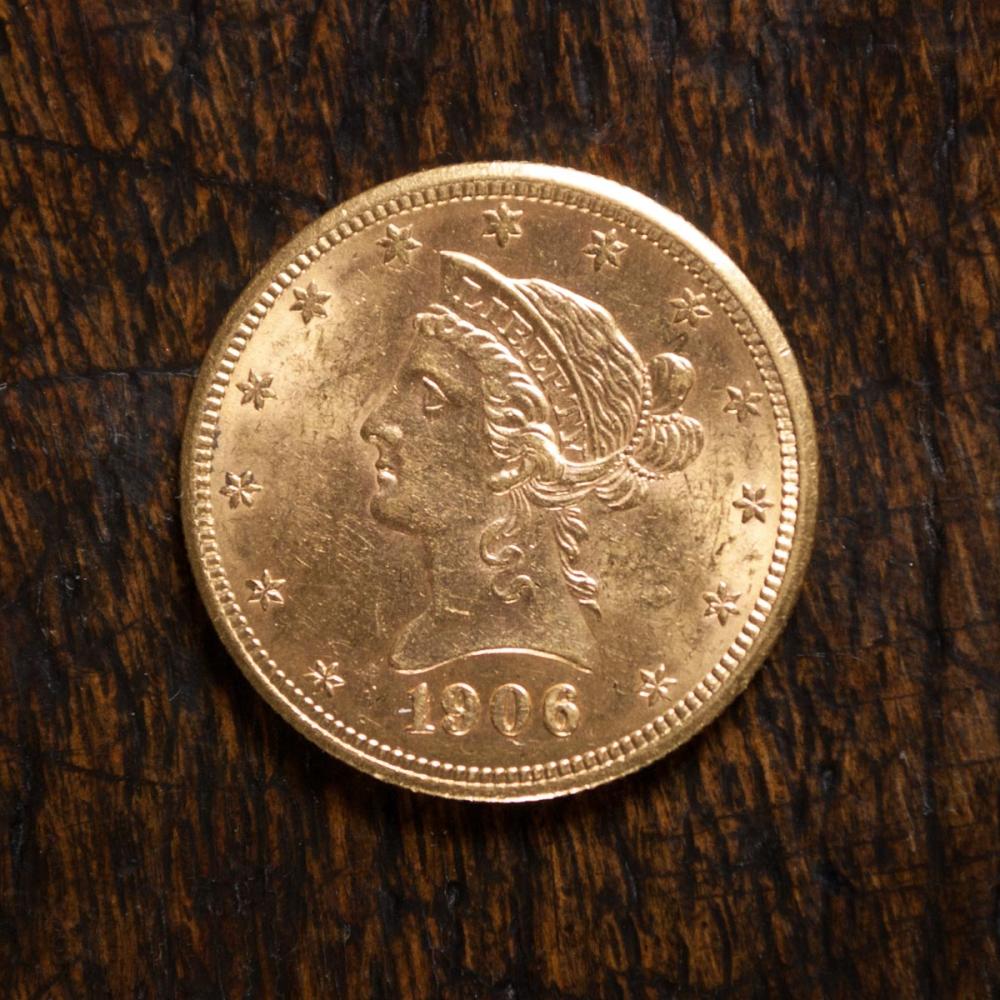 U.S. TEN DOLLAR GOLD COIN, LIBERTY