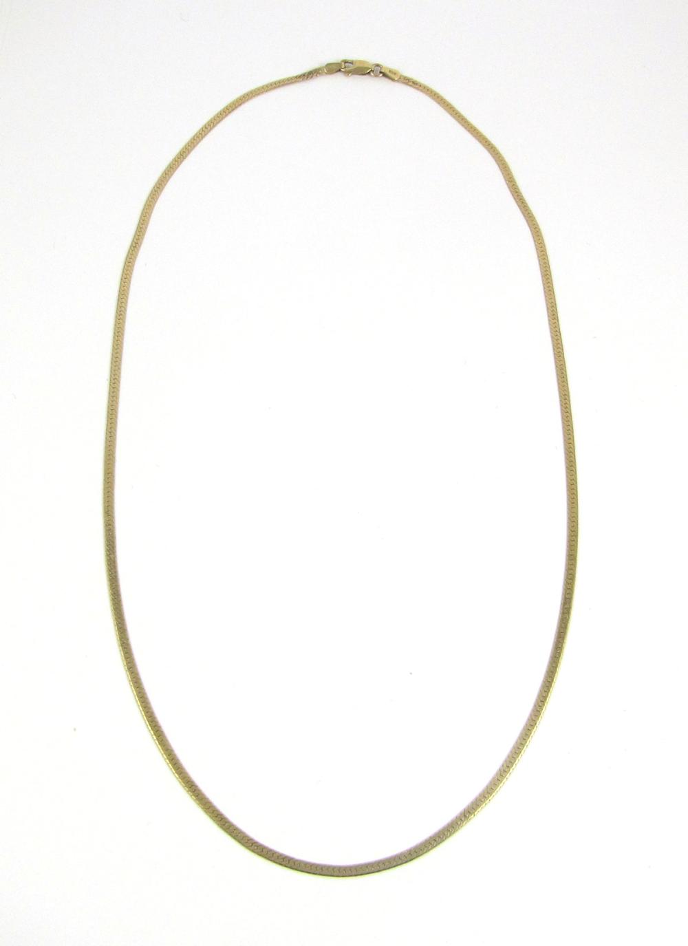 FOURTEEN KARAT GOLD CHAIN NECKLACE,