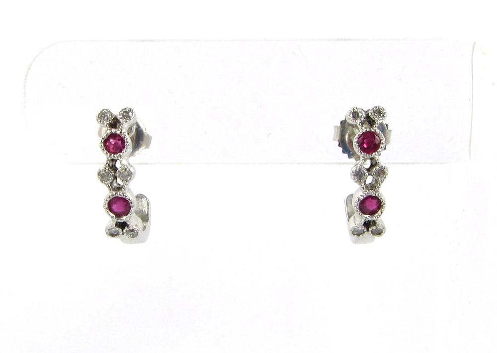 PAIR OF RUBY AND DIAMOND ART DECO 33e72f