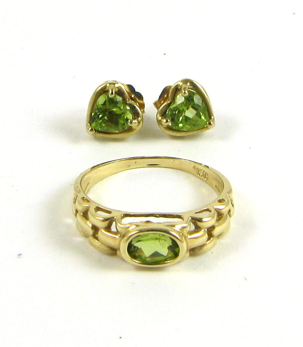 PERIDOT AND FOURTEEN KARAT GOLD 33e771