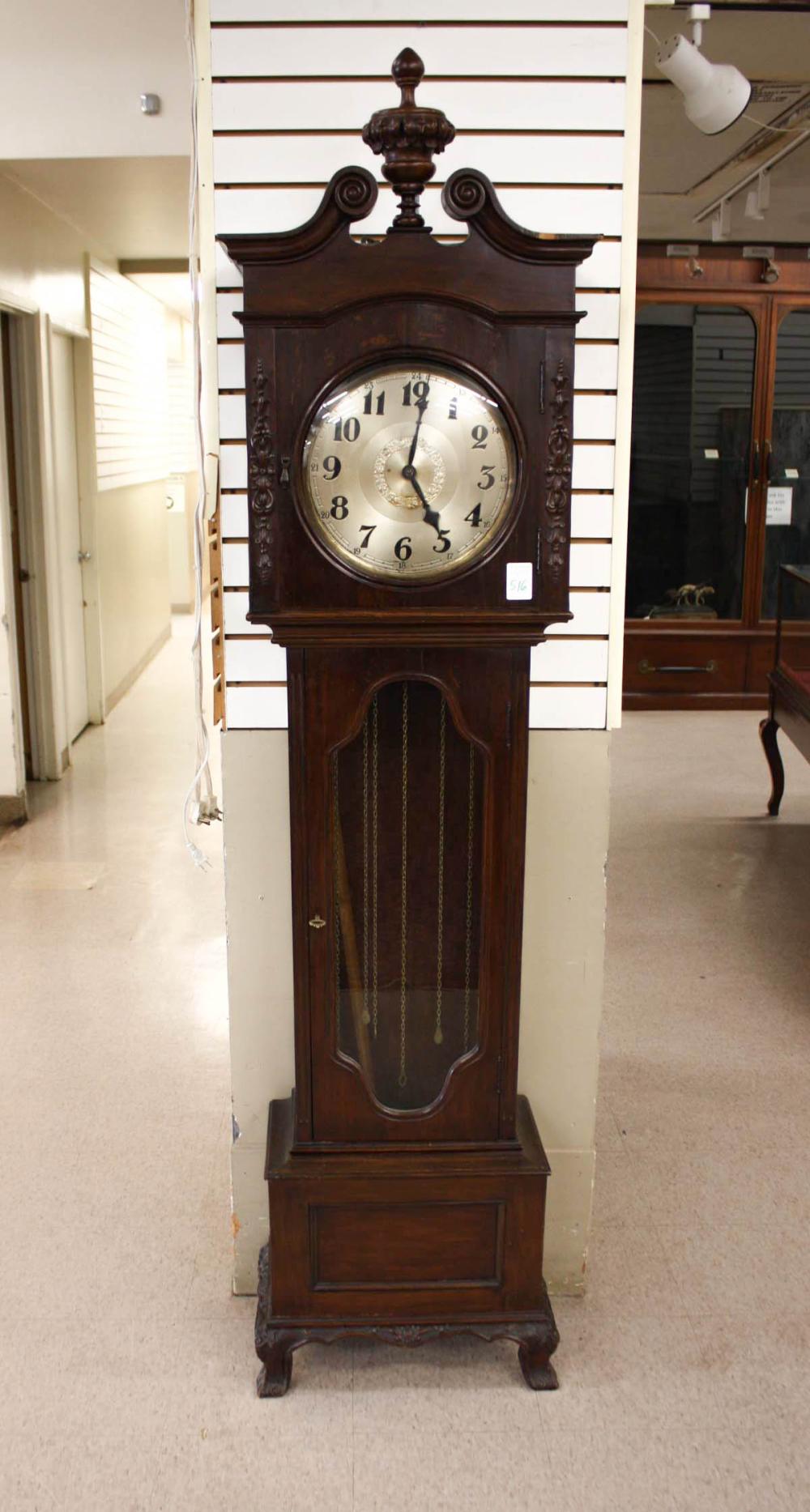 MAHOGANY CASED GRANDMOTHER FLOOR